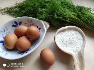 茴香小油条（不用手揉）,准备所需食材。