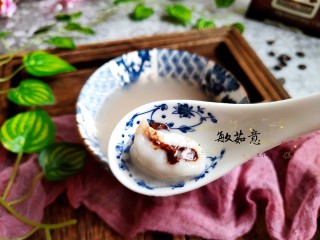 巧克力流心汤圆,敏茹意作品～巧克力流心汤圆