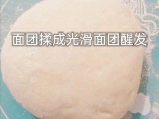 葱花发面小饼,揉成光滑面团醒发