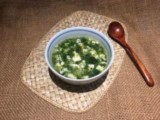 荠菜豆腐羹,完美！